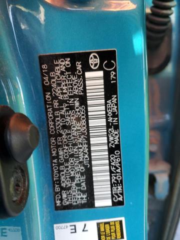2018 TOYOTA PRIUS PRIM JTDKARFP7J3080055