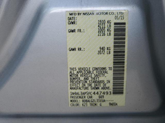 2015 NISSAN ALTIMA 2.5 - 1N4AL3AP5FC447493