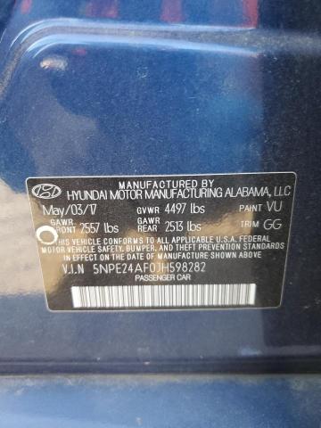 2018 HYUNDAI SONATA SE - 5NPE24AF0JH598282
