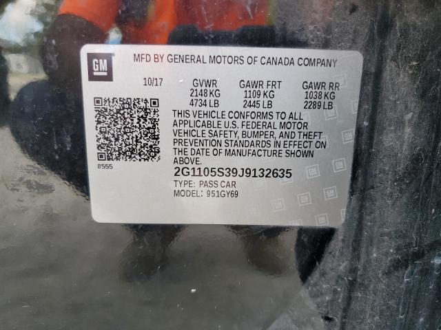 2018 CHEVROLET IMPALA LT 2G1105S39J9132635