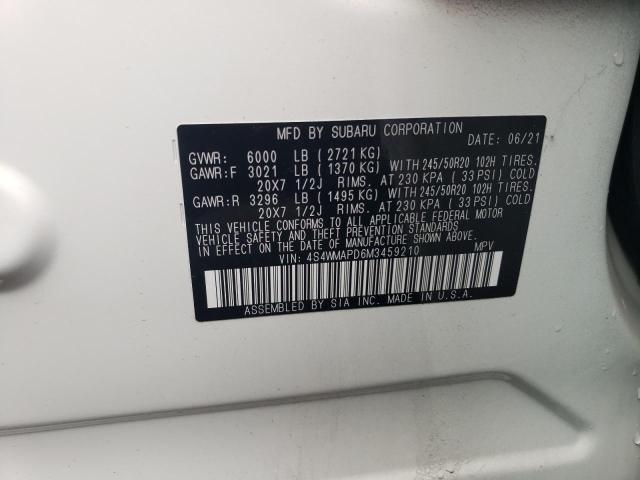 2021 SUBARU ASCENT LIM 4S4WMAPD6M3459210