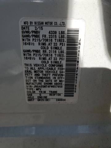 2015 NISSAN ROGUE SELE - JN8AS5MT4FW657958
