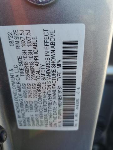 2022 HONDA CR-V EXL - 7FARW1H89NE019181