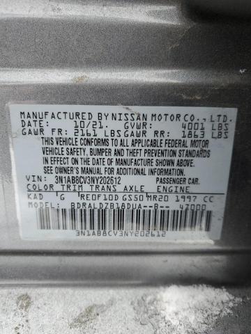 2022 NISSAN SENTRA SV - 3N1AB8CV3NY202612