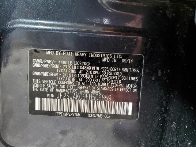 2015 SUBARU FORESTER 2 - JF2SJAKC9FH506859