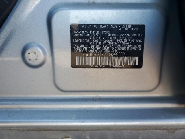 2016 SUBARU CROSSTREK - JF2GPAKC7GH298082