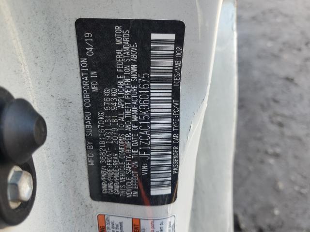 2019 SUBARU BRZ LIMITE JF1ZCAC15K9601675