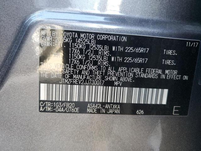 2018 TOYOTA RAV4 LE - JTMZFREV2JJ730017