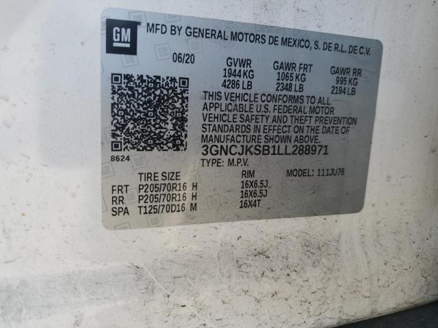 2020 CHEVROLET TRAX LS - 3GNCJKSB1LL288971