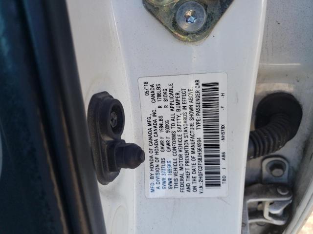2018 HONDA CIVIC LX - 2HGFC2F58JH564994