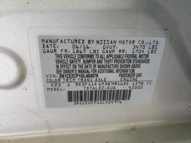 2016 NISSAN VERSA NOTE - 3N1CE2CP1GL404976