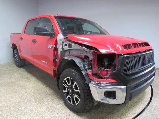 TOYOTA TUNDRA CRE 2014 red  gas 5TFEY5F16EX155291 photo #1