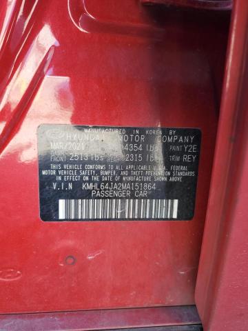 2021 HYUNDAI SONATA SEL - KMHL64JA2MA151864