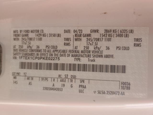 2023 FORD F150 SUPER 1FTEX1CP0PKE02275