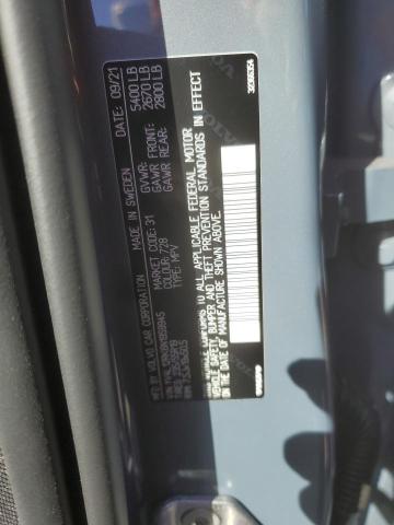 2022 VOLVO XC60 B5 MO YV4L12RK6N1959945