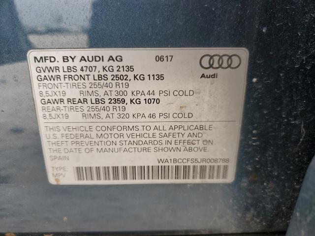 2018 AUDI Q3 PREMIUM - WA1BCCFS5JR008788