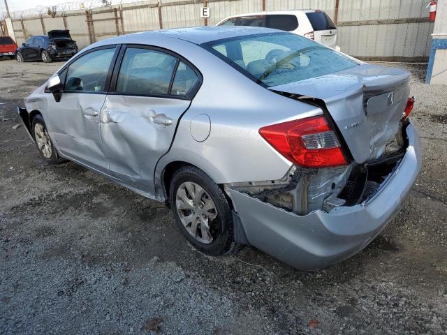 HONDA CIVIC LX 2012 silver sedan 4d gas 19XFB2F51CE320958 photo #3