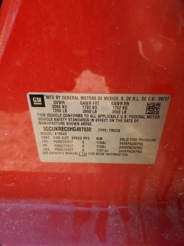 2017 CHEVROLET SILVERADO - 3GCUKREC8HG487930