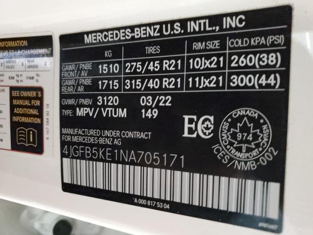 2022 MERCEDES-BENZ GLE 450 4M - 4JGFB5KE1NA705171