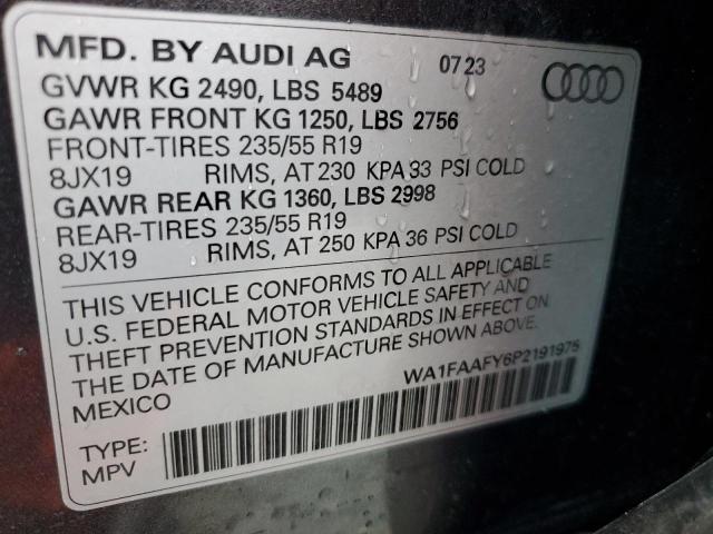 2023 AUDI Q5 PRESTIG WA1FAAFY6P2191975