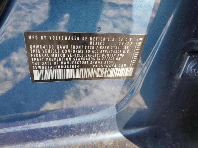 2017 VOLKSWAGEN JETTA SE - 3VWDB7AJ6HM383654