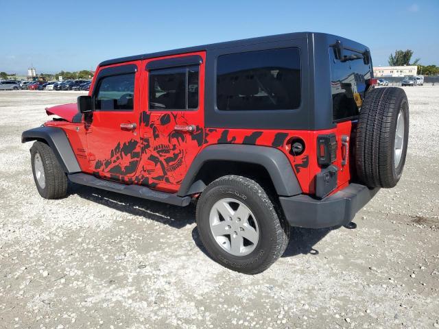 JEEP WRANGLER U 2017 red  flexible fuel 1C4BJWDG6HL726018 photo #3