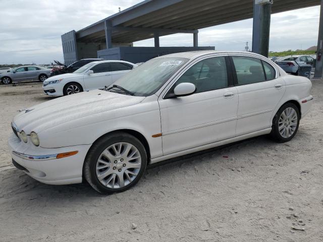 JAGUAR X-TYPE 3.0 2003 white sedan 4d gas SAJEA51C33WD03434 photo #1