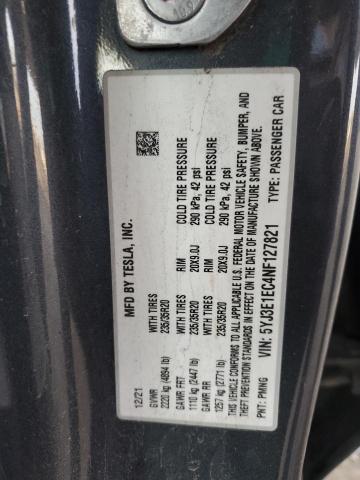 2022 TESLA MODEL 3 - 5YJ3E1EC4NF127821