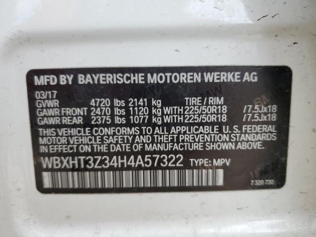 2017 BMW X1 XDRIVE2 - WBXHT3Z34H4A57322