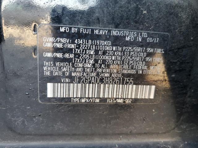 2017 SUBARU CROSSTREK - JF2GPADC3H8261755