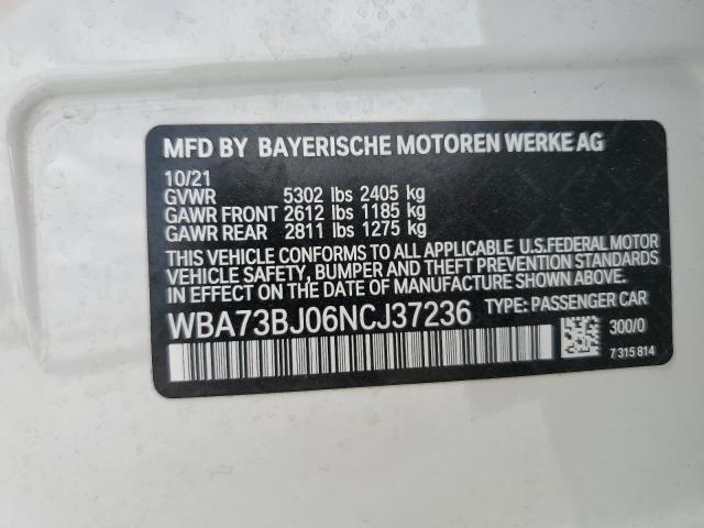 2022 BMW 540 XI WBA73BJ06NCJ37236