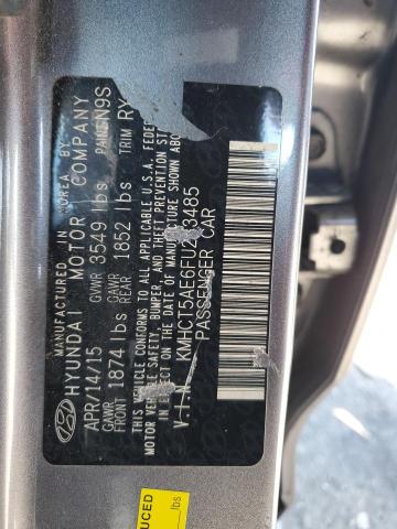 2015 HYUNDAI ACCENT GS KMHCT5AE6FU233485