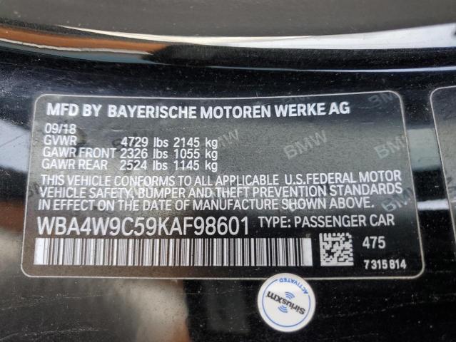 2019 BMW 440XI WBA4W9C59KAF98601
