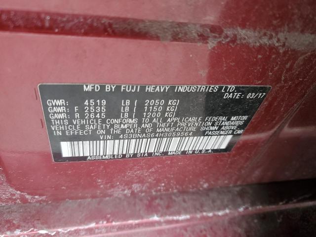 2017 SUBARU LEGACY SPO - 4S3BNAS64H3059564