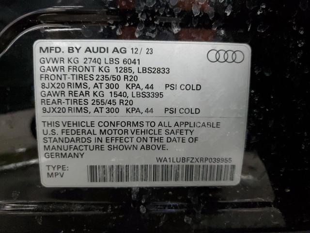 2024 AUDI Q4 E-TRON WA1LUBFZXRP039955