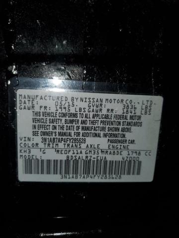 2015 NISSAN SENTRA S - 3N1AB7AP4FY285628