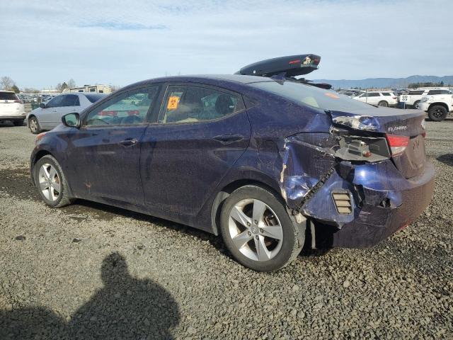 HYUNDAI ELANTRA GL 2013 blue sedan 4d gas 5NPDH4AE3DH161141 photo #3