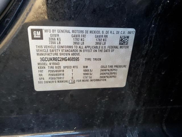 2017 CHEVROLET SILVERADO - 3GCUKREC2HG468595