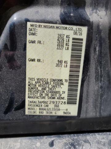 2016 NISSAN ALTIMA 2.5 - 1N4AL3AP0GC293728