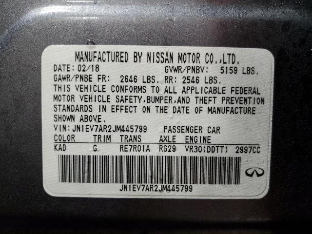 2018 INFINITI Q50 LUXE - JN1EV7AR2JM445799