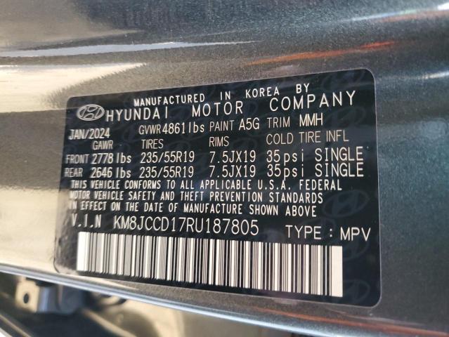 2024 HYUNDAI TUCSON SEL KM8JCCD17RU187805