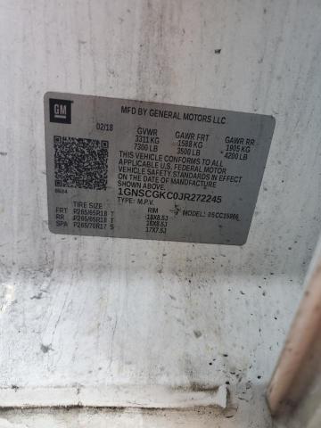 2018 CHEVROLET SUBURBAN 1GNSCGKC0JR272245