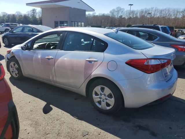 KIA FORTE LX 2016 silver  gas KNAFK4A68G5615341 photo #3