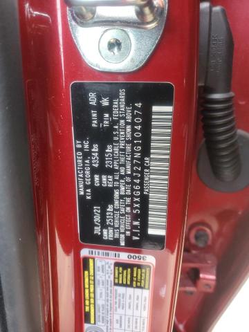 2022 KIA K5 GT LINE - 5XXG64J27NG104074