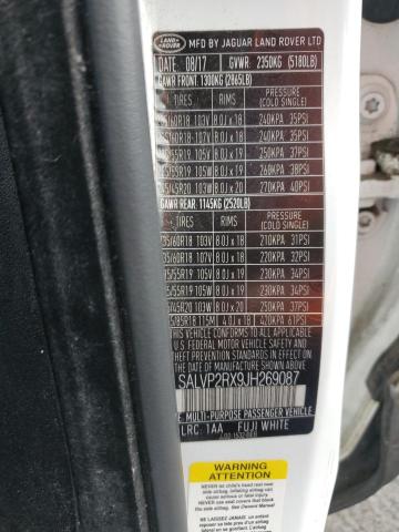 2018 LAND ROVER RANGE ROVE - SALVP2RX9JH269087