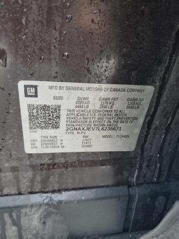 2020 CHEVROLET EQUINOX LT - 2GNAXJEV7L6235671