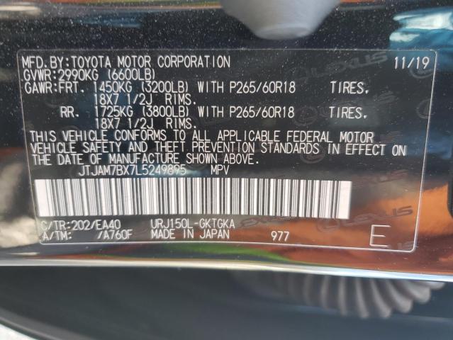 2020 LEXUS GX 460 PRE JTJAM7BX7L5249895