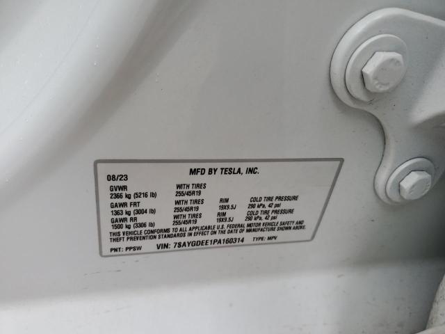 2023 TESLA MODEL Y - 7SAYGDEE1PA160314