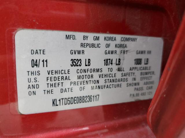2011 CHEVROLET AVEO LS - KL1TD5DE0BB236117
