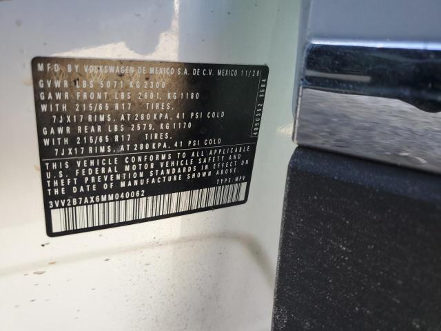 2021 VOLKSWAGEN TIGUAN SE #3285828900